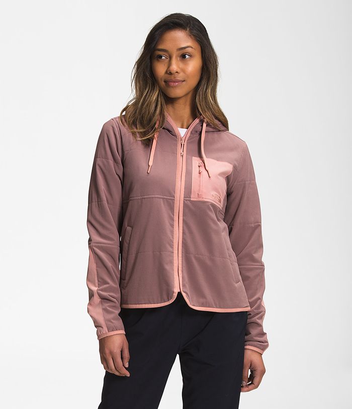 Casaca De Pluma The North Face Mujer Mountain Sudadera Sudadera Con Capucha Rosas Claro - Peru 52610OYBC